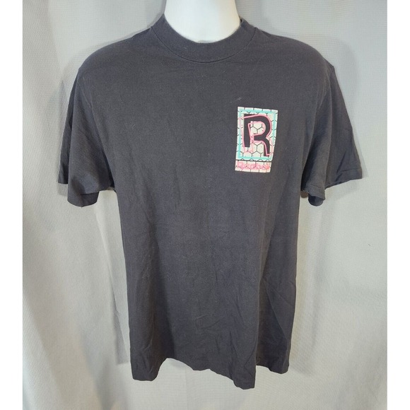 VINTAGE Reebok Sport Shirt‎ Men XL Black Double Sided Single Stitch Adult - Picture 2 of 6
